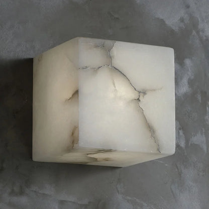 Mavi Alabaster Cube Wall Light | Celestre