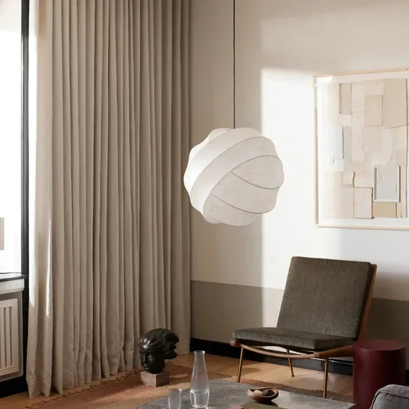 Eva Cocoon Silk Pendant Light D 30 cm | Celestre