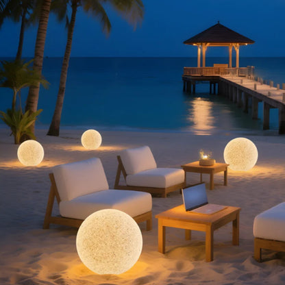 Auni Sphere Solar Outdoor Floor Lamp D 20 cm | Celestre