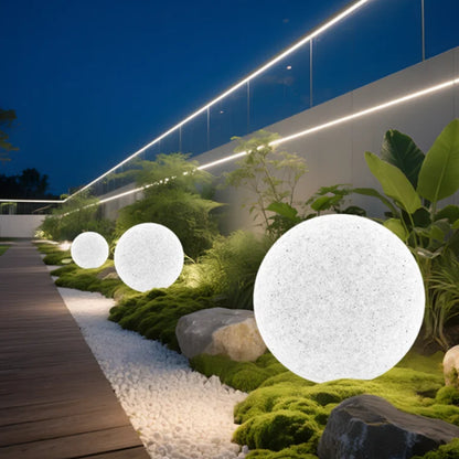 Auni Sphere Solar Outdoor Floor Lamp D 60 cm | Celestre