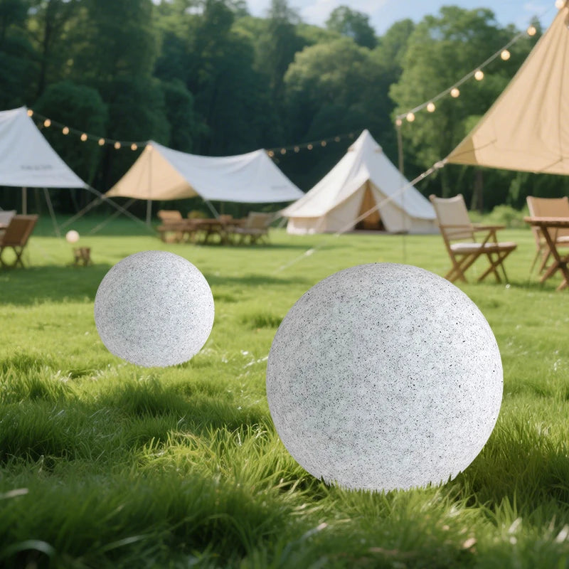 Auni Sphere Solar Outdoor Floor Lamp | Celestre