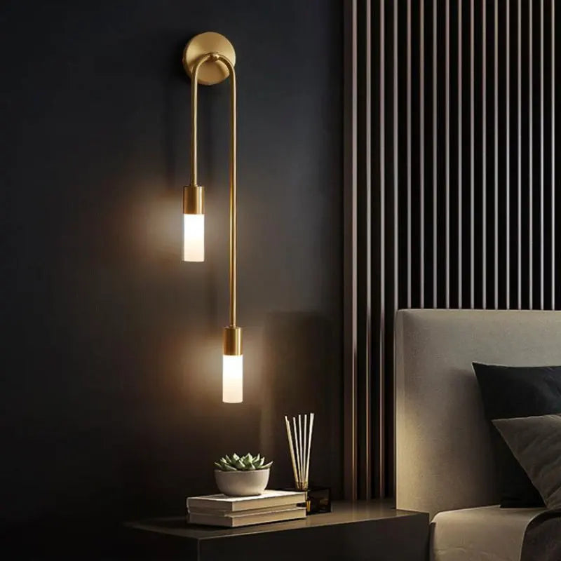 Elvio Nordic LED Wall Light Gold | Celestre