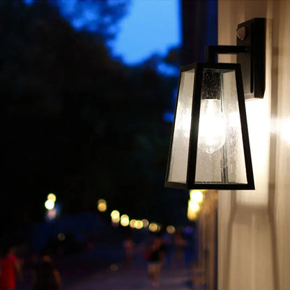 Prin Sensor Trapezoid Outdoor Wall Light | Celestre