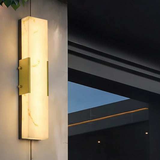 Amra Rectangular Outdoor Wall Light H 69 cm | Celestre