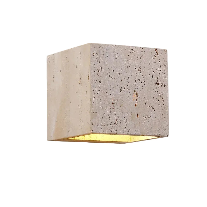 Biti Travertine Outdoor Wall Light | Celestre