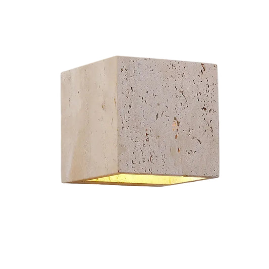 Biti Travertine Outdoor Wall Light | Celestre