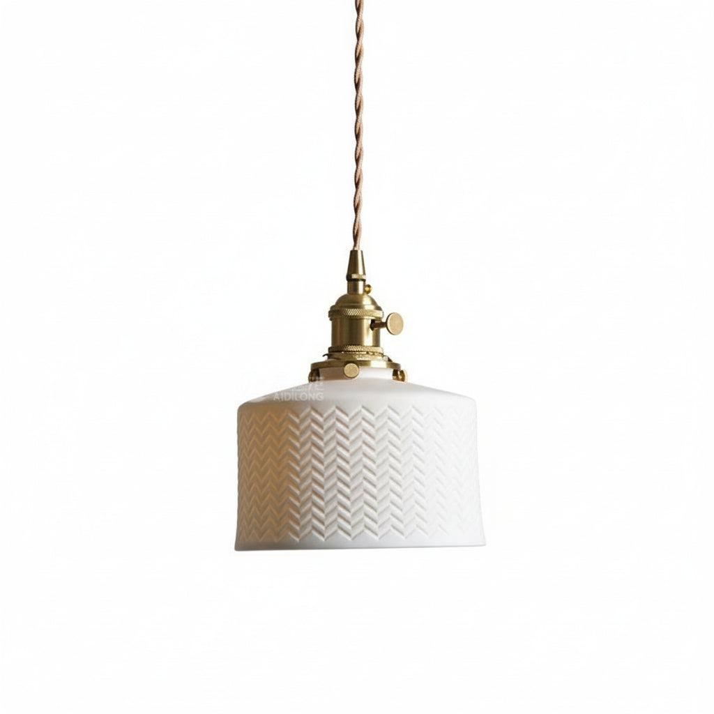 Eron Ceramic Cylindrical Pendant Light | Celestre