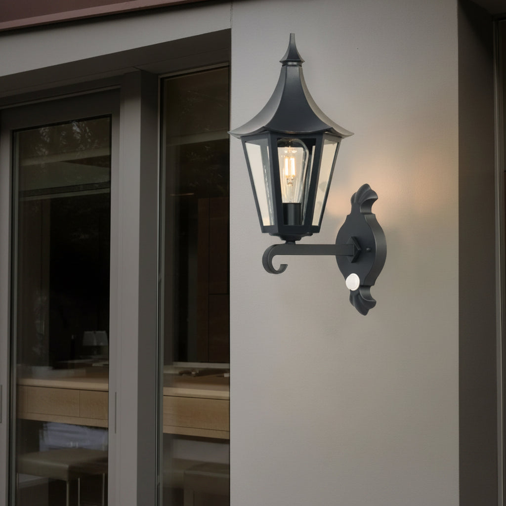 Ziri Lantern Motion Sensor Outdoor Wall Light | Celestre