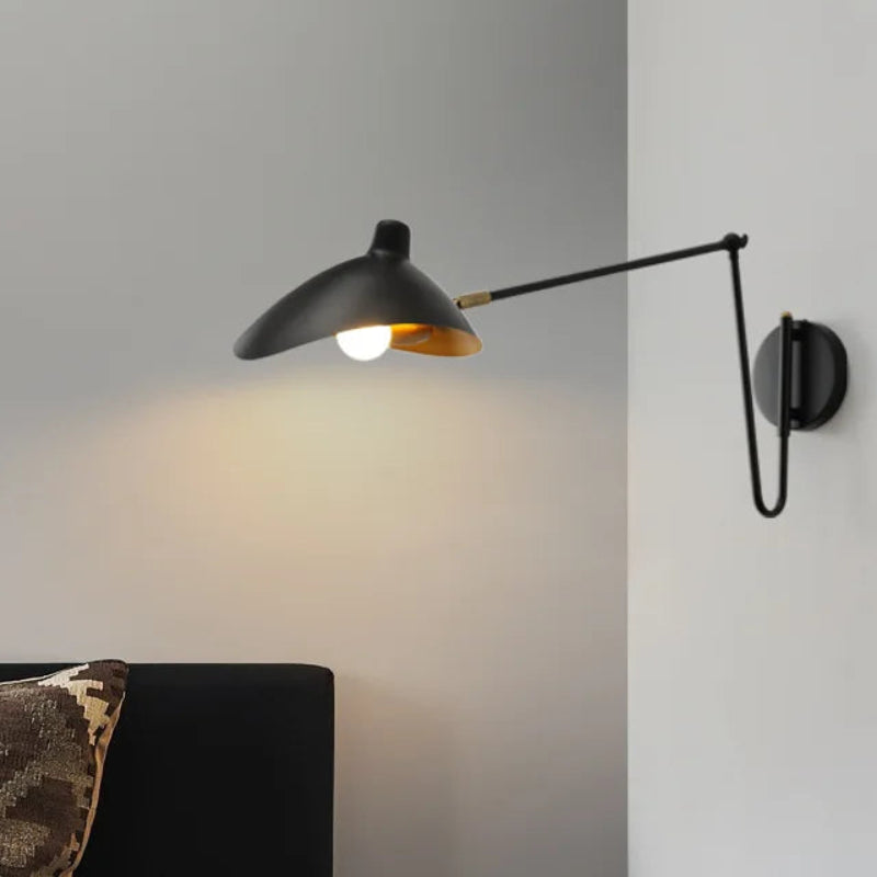Nexo Duckbill Swing Arm Wall Light Black | Celestre