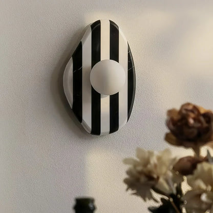 Jiwa Ovoid Zebra Wall Light | Celestre
