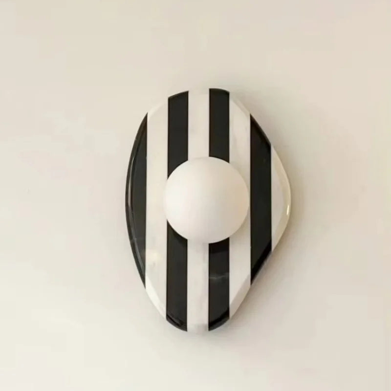 Jiwa Ovoid Zebra Wall Light | Celestre