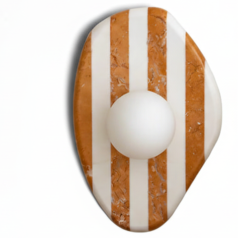 Jiwa Ovoid Zebra Wall Light | Celestre