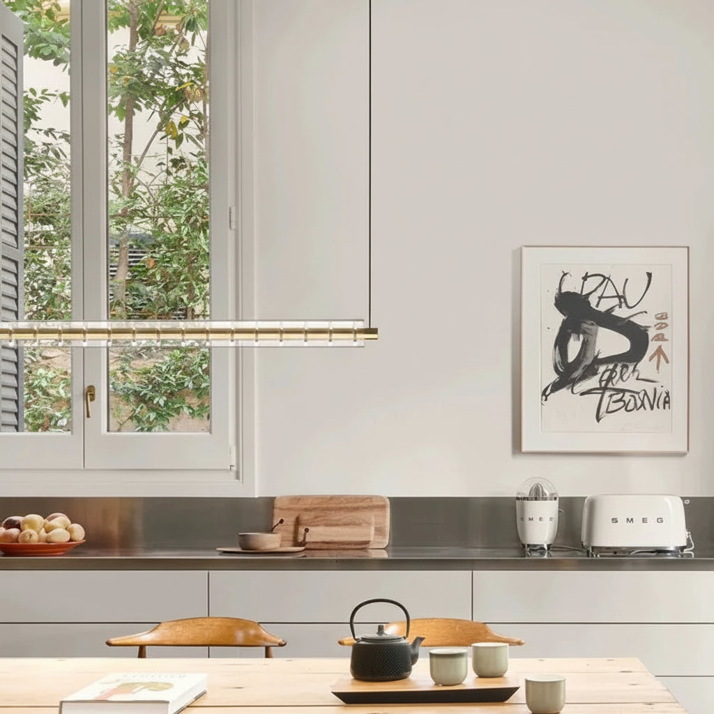 Zola Linear Rings Flute Pendant Light | Celestre