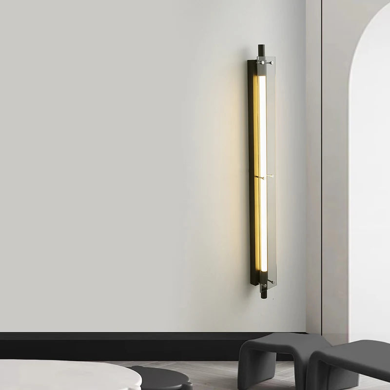 Pelo Long Cylindrical Wall Light H 120 cm | Celestre