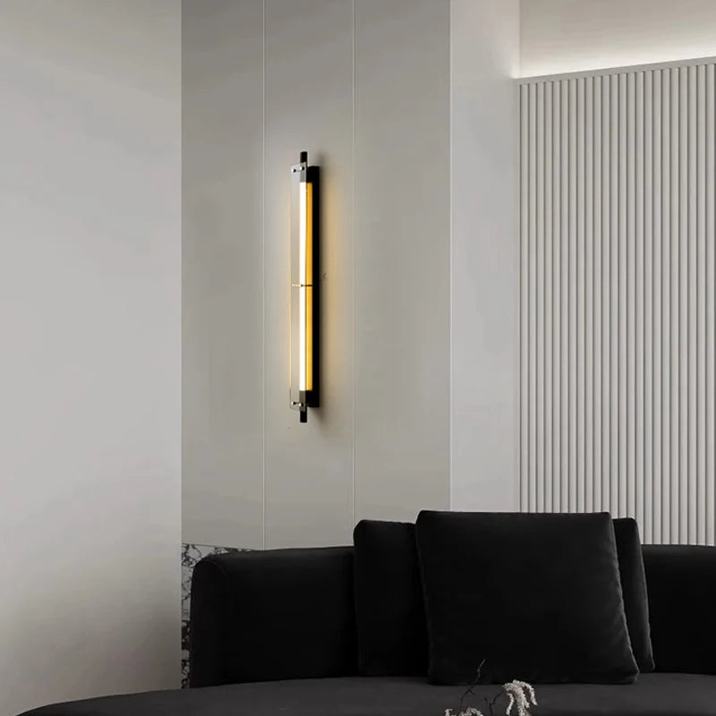 Pelo Long Cylindrical Wall Light H 60 cm | Celestre