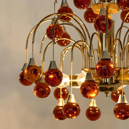 Bair Cherry Stained Glass Chandelier | Celestre