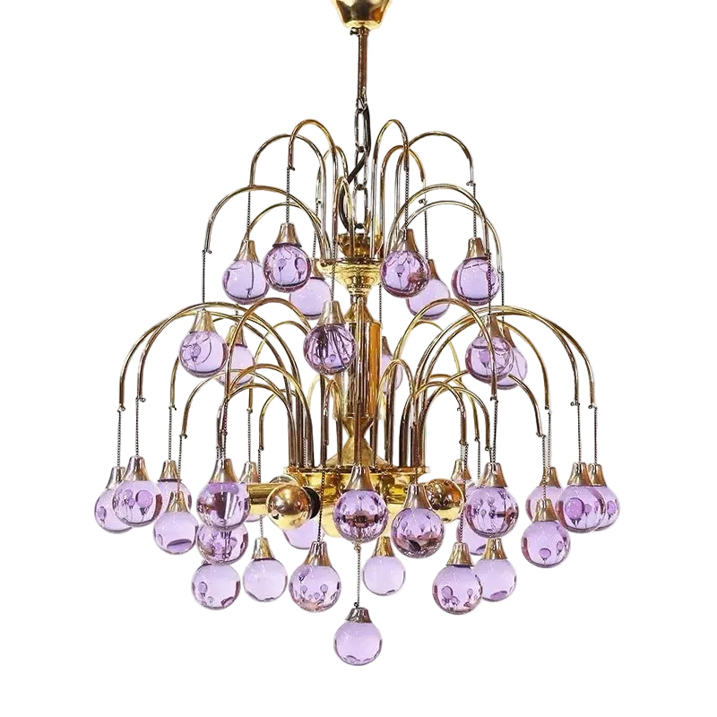 Bair Cherry Stained Glass Chandelier | Celestre