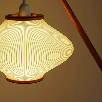 Biro Pleated Arc Floor Lamp | Celestre