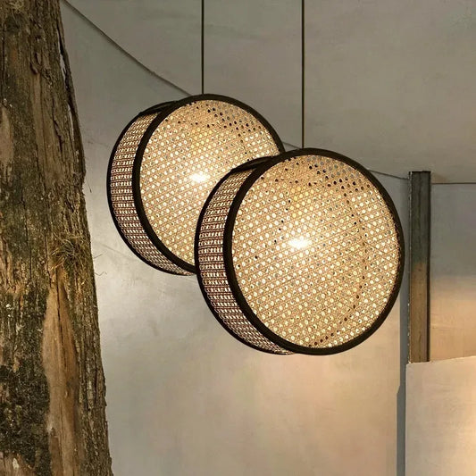 Bexi Woven Round Pendant Light | Celestre