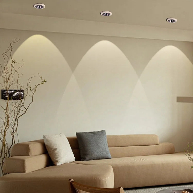 Niri Round Travertine Spotlight Ceiling Light | Celestre