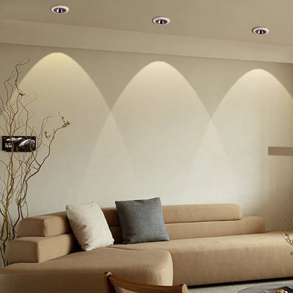 Niri Round Travertine Spotlight Ceiling Light | Celestre