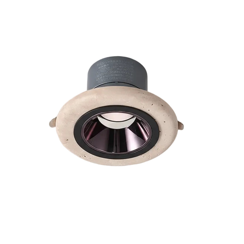 Niri Round Travertine Spotlight Ceiling Light | Celestre