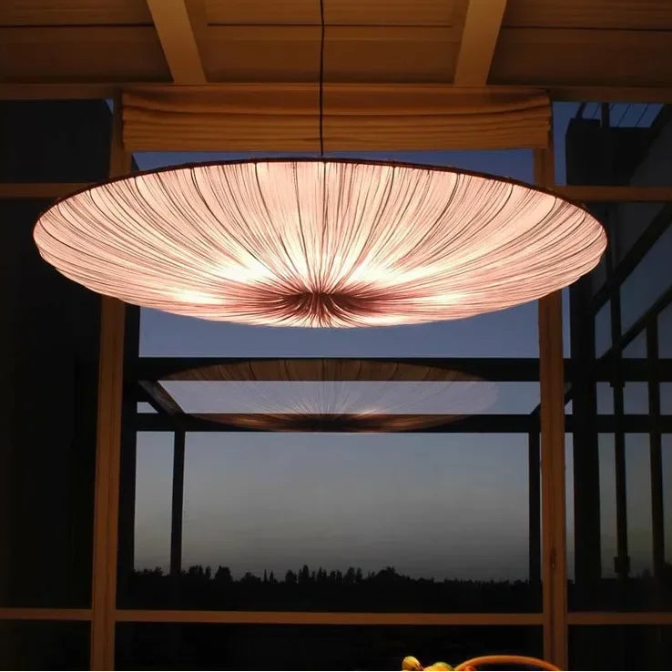 Glow Umbrella Pleated Chandelier D 80 cm | Celestre