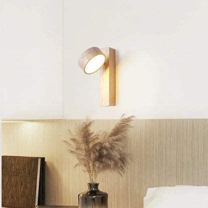 Zafin Wabi Sabi Wall Lamp Log Wood | Celestre