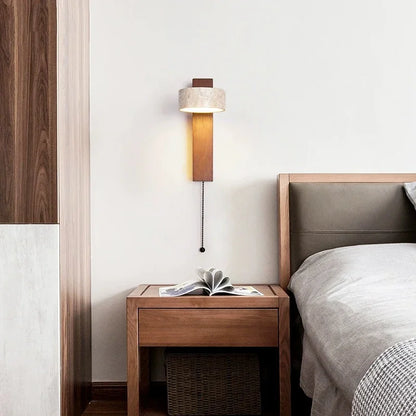 Zafin Wabi Sabi Wall Lamp Walnut | Celestre