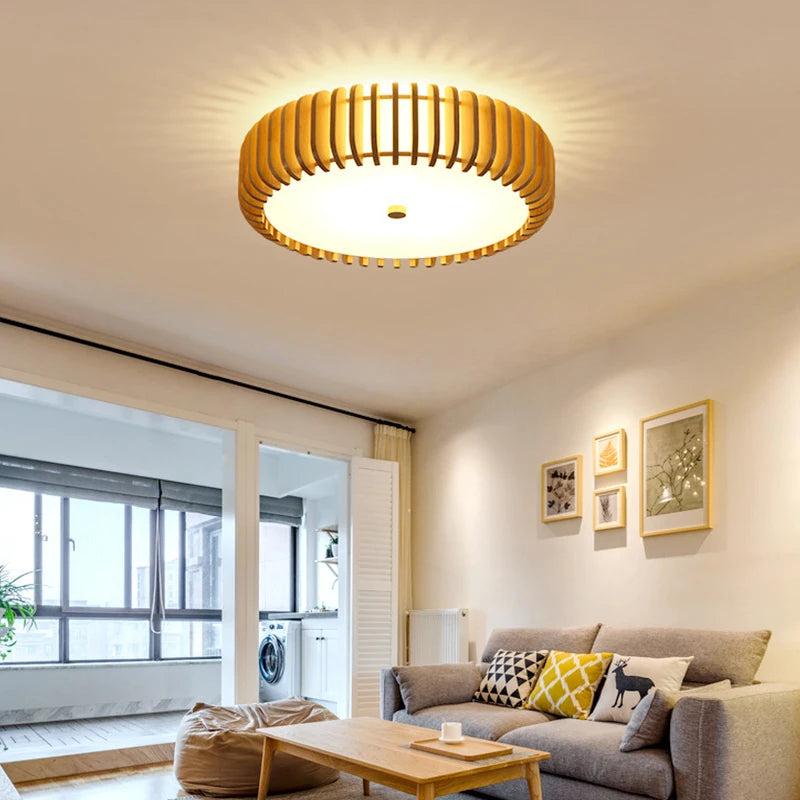 Bala Round Slats Ceiling Light D 50 cm | Celestre