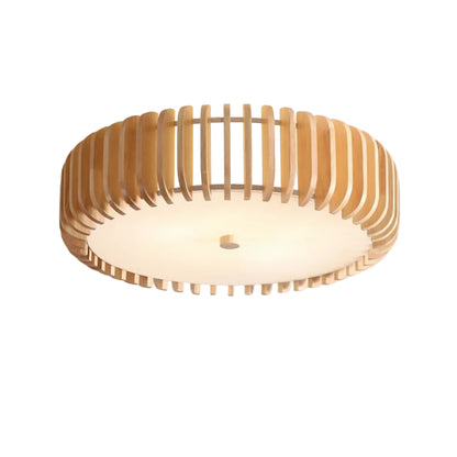 Bala Round Slats Ceiling Light | Celestre