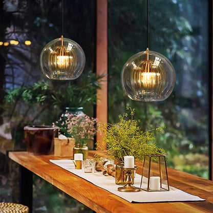 Calen Glass Globe Pendant Light | Celestre