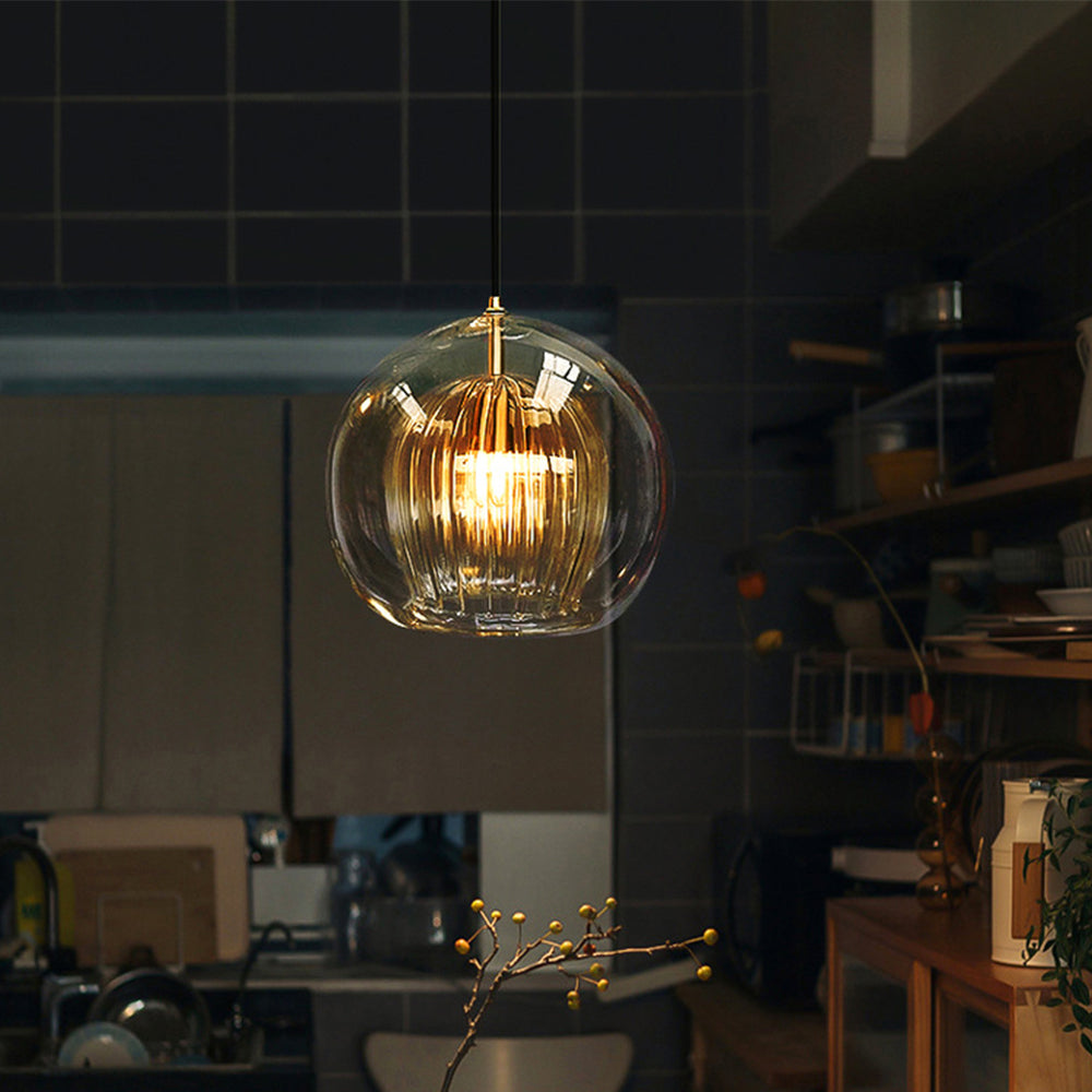 Calen Glass Globe Pendant Light | Celestre