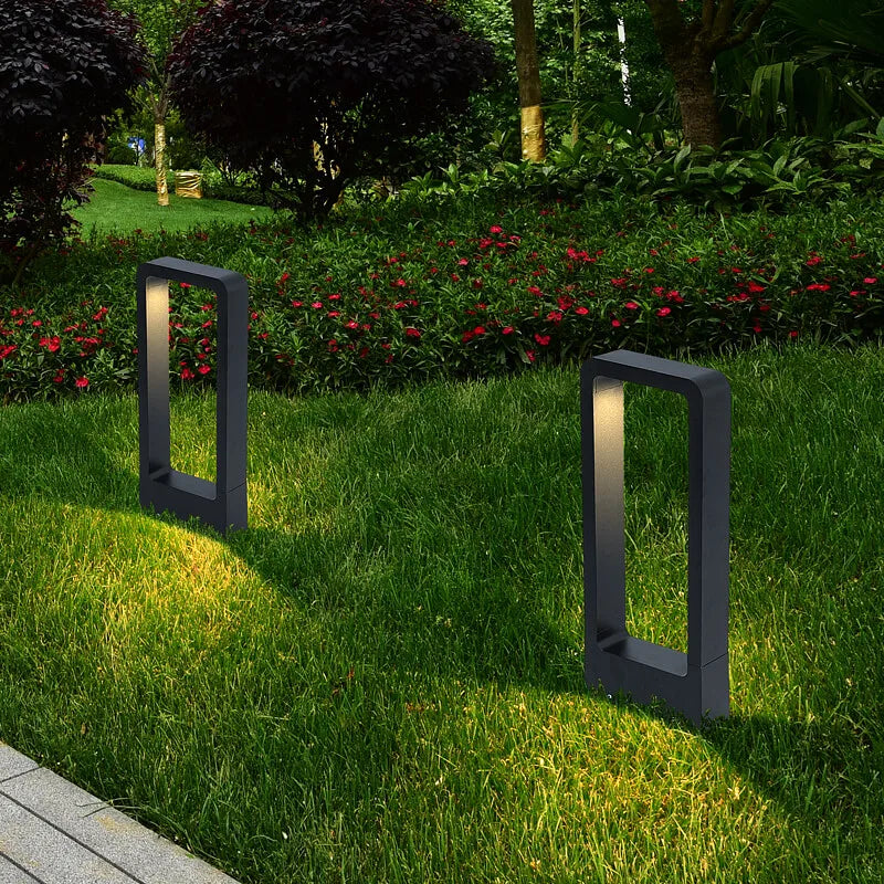 Fuxe Rectangular Hollow Bollard Light H 40 cm Without Stake | Celestre
