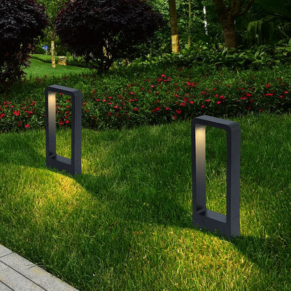 Fuxe Rectangular Hollow Bollard Light H 40 cm Without Stake | Celestre