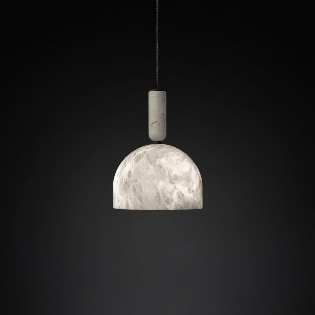 Vesa Alabaster Dome Pendant Light D 12 cm x H 15 cm | Celestre