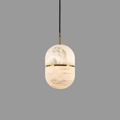 Enver Alabaster Capsule Pendant Light D 15 cm x H 23 cm | Celestre