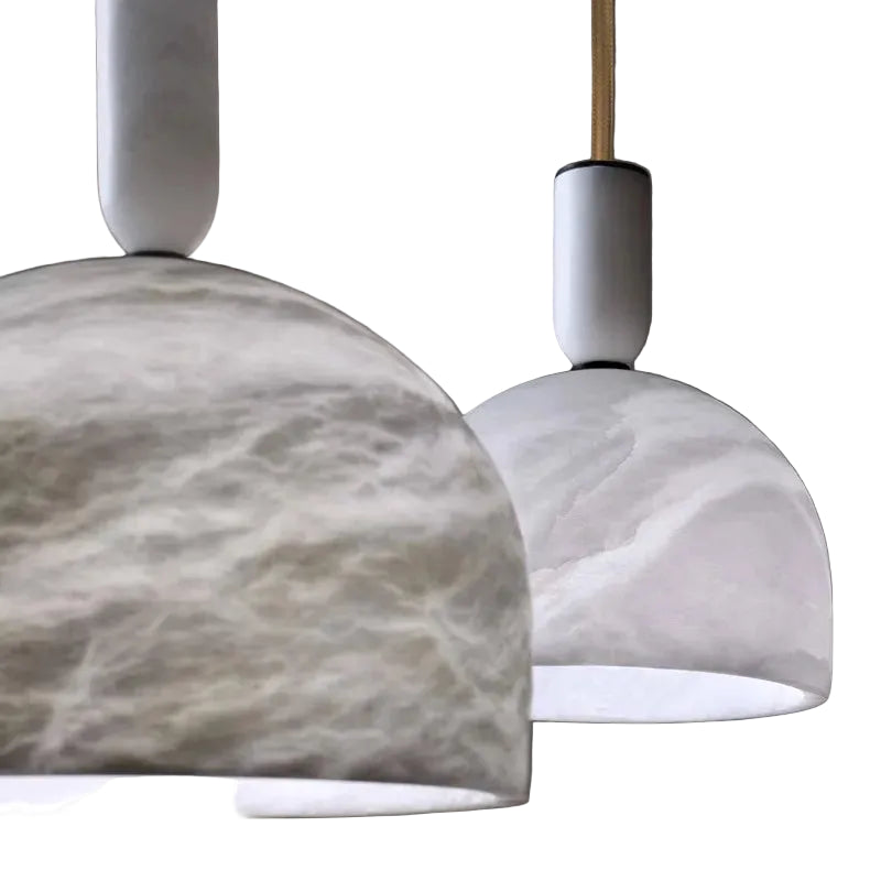 Vesa Alabaster Dome Pendant Light | Celestre