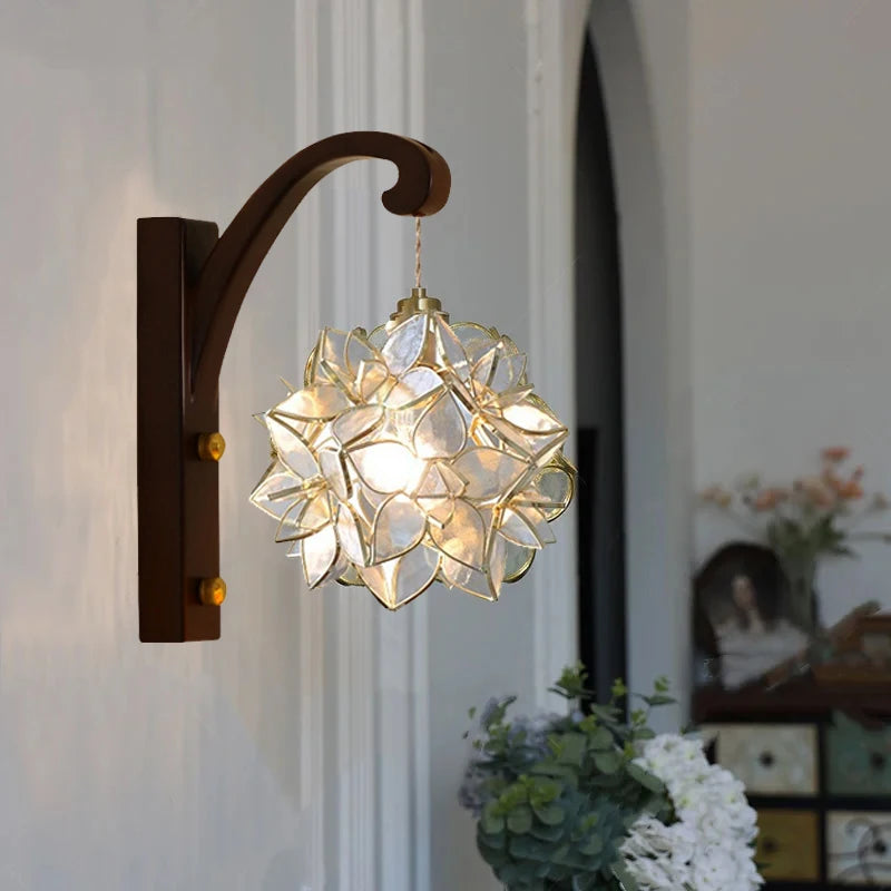 Bevir Petal Tiffany Wall Light | Celestre