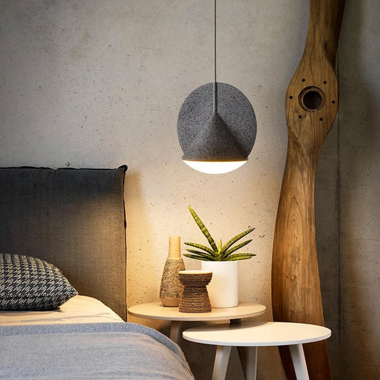 Teli Acoustic Felt Conical Disc Pendant Light Black | Celestre