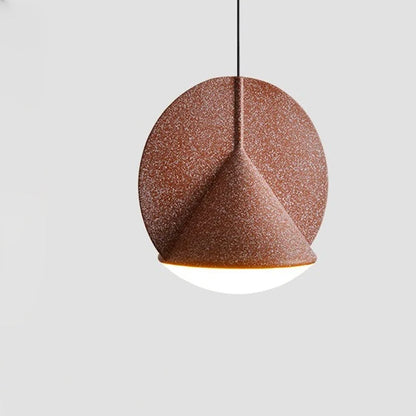 Teli Acoustic Felt Conical Disc Pendant Light Red | Celestre
