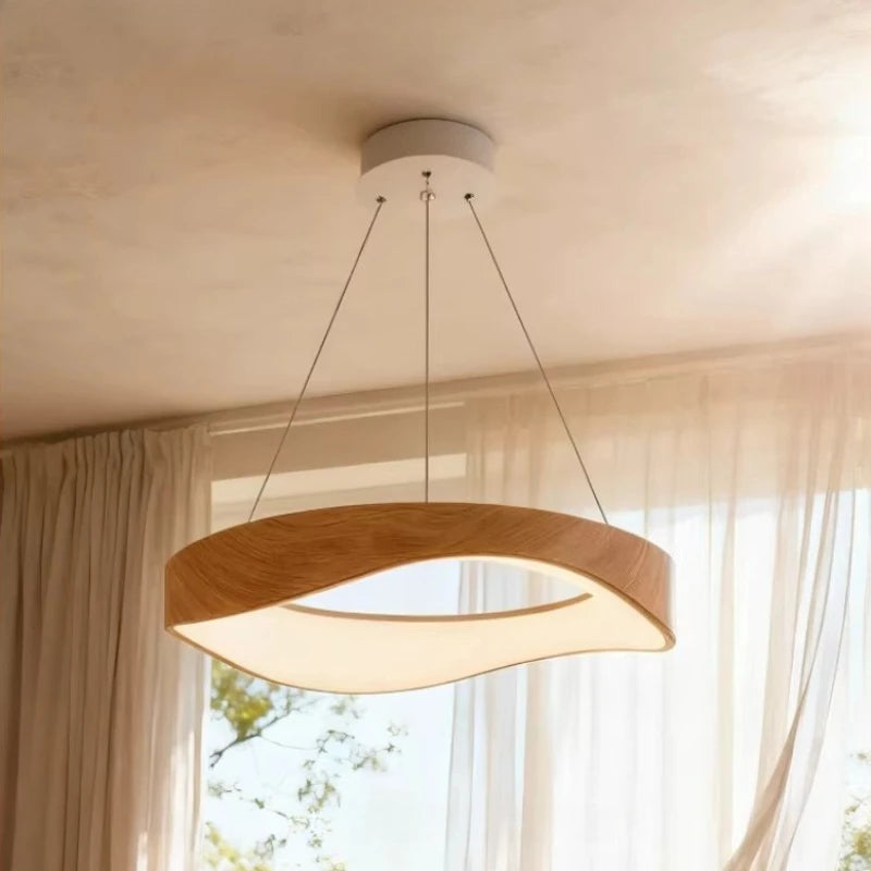 Jyni Wavy Ring Led Pendant Light Beige D 60 cm | Celestre