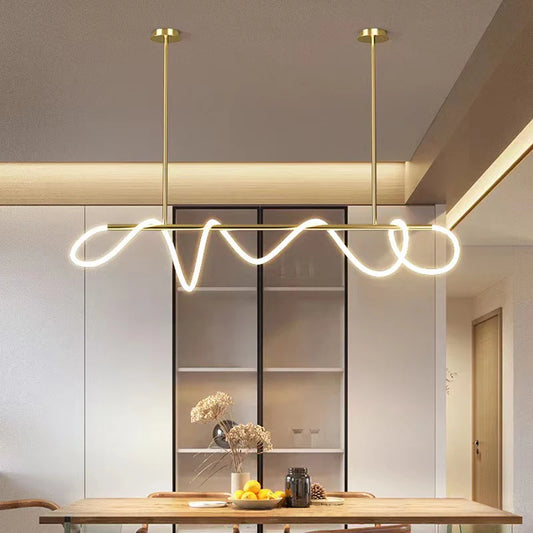 Virla LED Suspension Chandelier Gold | Celestre