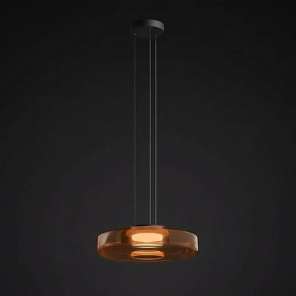 Irva Italian Glass Pendant light Amber | Celestre