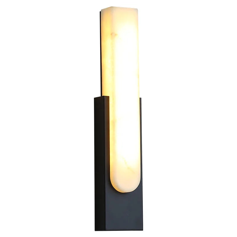 Nemi Alabaster Linear Oval Wall Light | Celestre