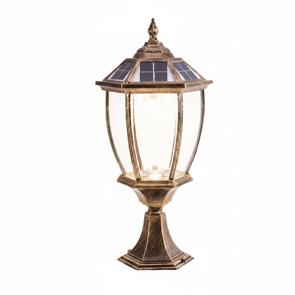 Tenra Solar Lantern Pillar Light | Celestre