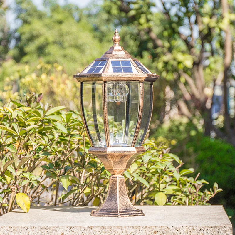 Tenra Solar Lantern Pillar Light | Celestre