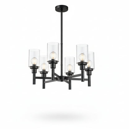Mera Wagon Wheel Round Chandelier | Celestre