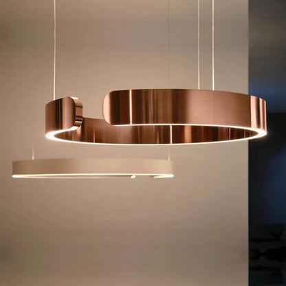 Rave Ring LED Pendant Light Bronze Remote Control Dimmable | Celestre