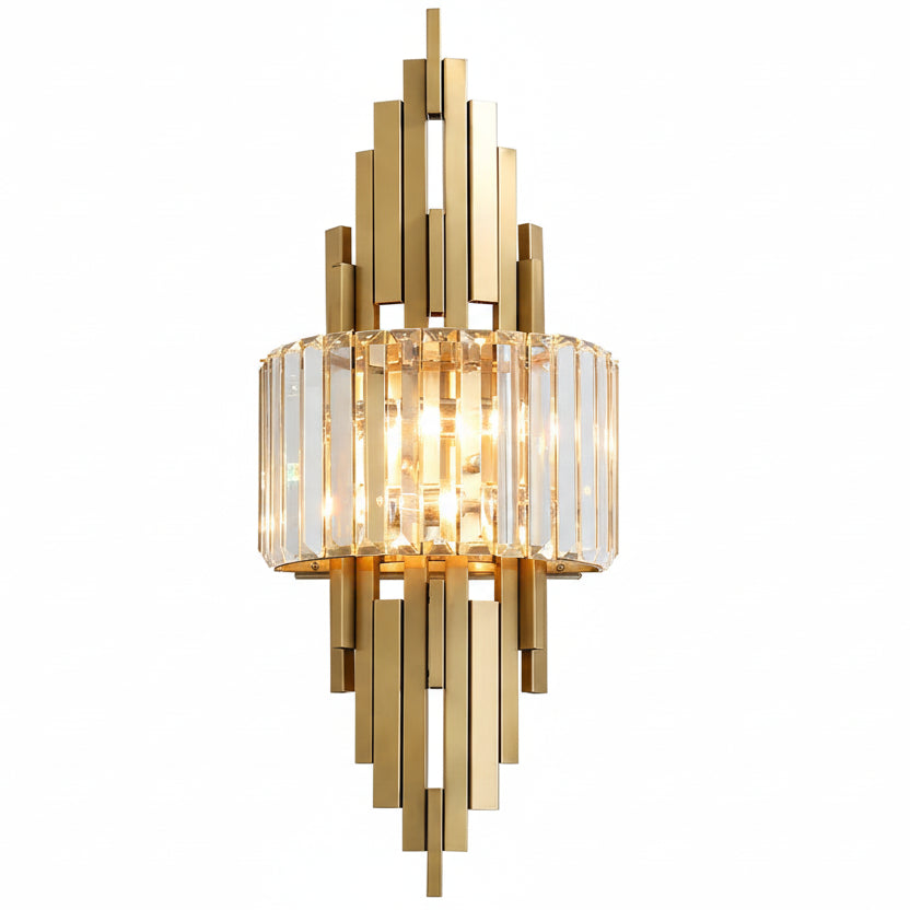 Elir Crystal Tiered Bars Wall Light | Celestre